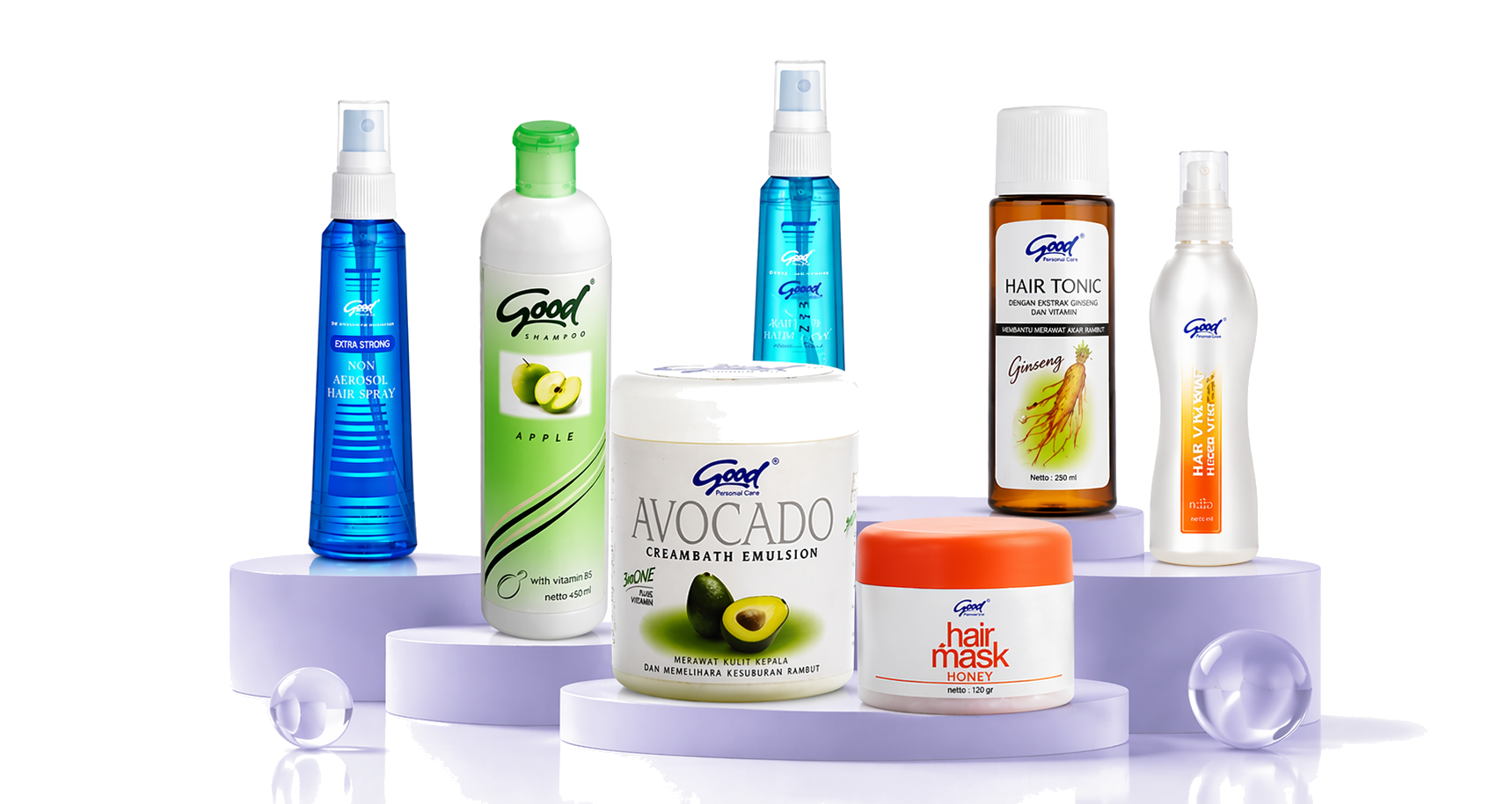 Komposisi produk perawatan rambut Good Personal Care